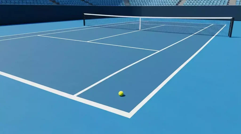 Tennis-Hartplatz in Melbourne mit Quoten-Übersicht für Australian Open Wetten